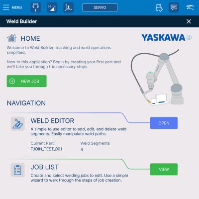 Pendant Software Simplifies Robotic Welding