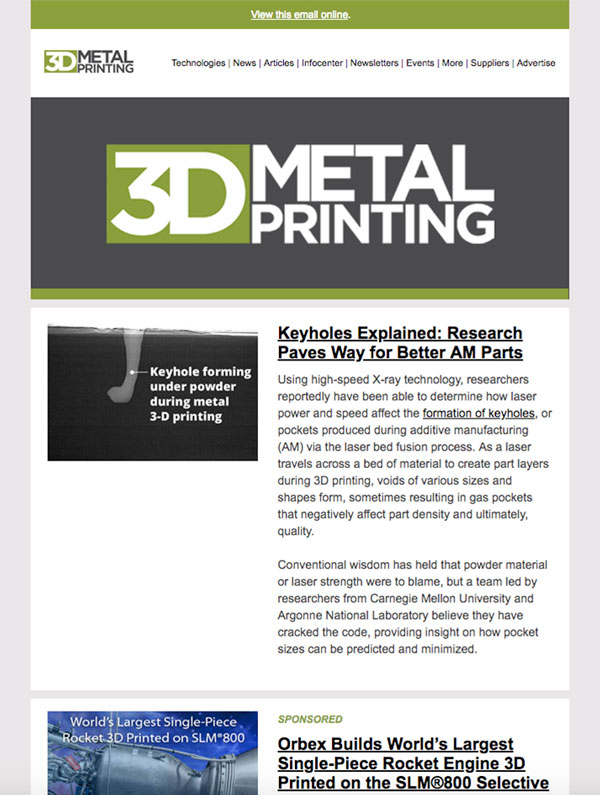 Metalforming Magazine Newsletter